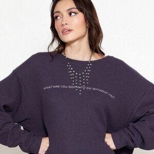 BOYS LIE THERMAL BOYFRIEND "What Are You Going To Do Without Him" NWOT